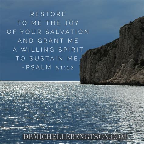 Restore To Me The Joy Of Your Salvation And Grant Me A Willing Spirit