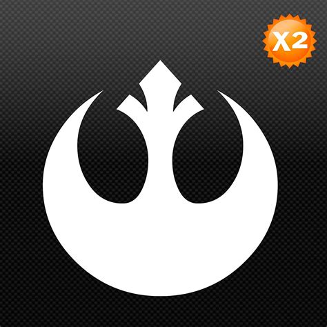 Star Wars Rebel Alliance Decal White Automotive