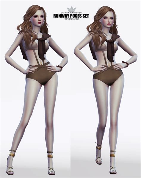 Flower Chamber - RUNWAY POSES SET (Catwalk remake+new) Notes: 16...