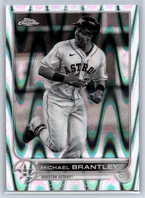 Topps Chrome Sonic Black And White Raywave Michael Brantley Ebay