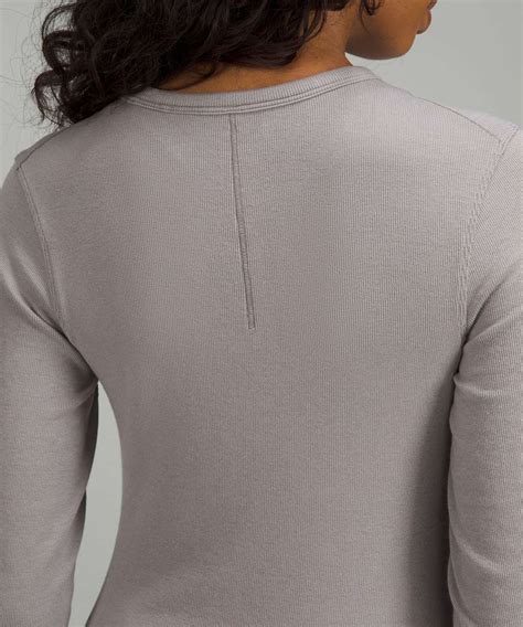 Lululemon Hold Tight Long Sleeve Shirt Gull Grey Lulu Fanatics