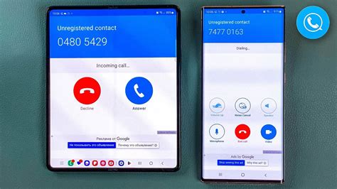 Skyphone Video Voice Incoming Call Samsung Z Fold Vs Note Ultra