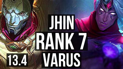 JHIN Rakan Vs VARUS Karma ADC Rank 2 Jhin 3 0 7 Rank 7 KR