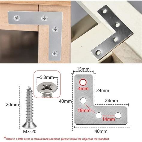 Équerres D Angle En Acier Inoxydable 5 10 Pièces Support De Fixation