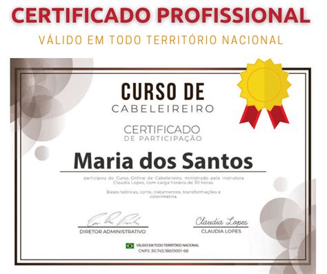 Curso De Cabeleireira Online Para Iniciantes Certificado