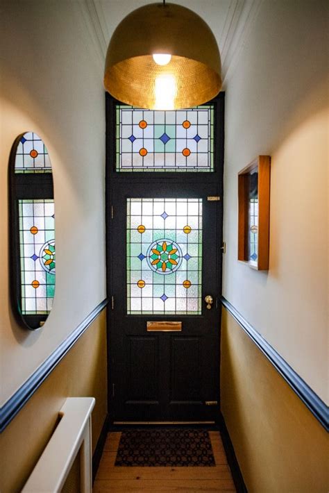 Yellow Hallway Mid Century Modern House Yellow Hallway Hallway Colours