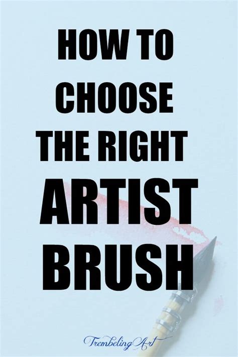 How To Choose The Right Artists Brushes Acrylic Painting Tips Acrylic Painting For Beginners