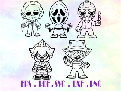 Horror Bundle Svg Bundle Cricut Svg Svg Cut File Digital Etsy