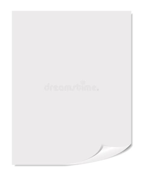 White Blank Page Vector Illustration Stock Vector - Illustration of greeting, empty: 27859504