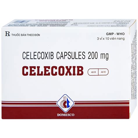 Thuốc Giảm đau Kháng Viêm Celecoxib 200mg Domesco Hộp 30 Viên Medigo