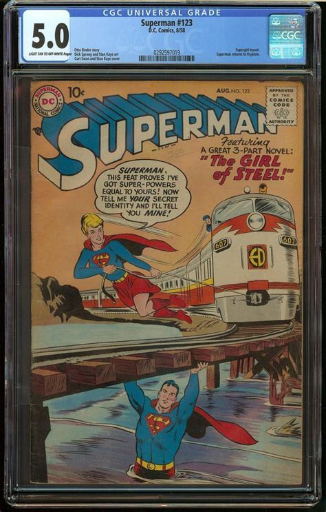 Comicsvalue On Twitter Archived 554 Superman 123 Cgc 5 0