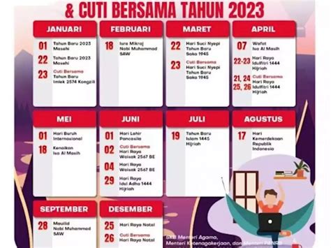 Libur Telah Tiba Cek Tanggal Merah Dan Jadwal Cuti Bersama Tahun 2023 Indonesia