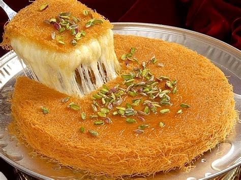 Knafeh Is A Delightful Sweet Melted Cheese Dessert That Is Popular In