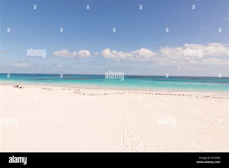 The Pink Sands Beach In Dunmore Town Harbour Island The Bahamas Stock