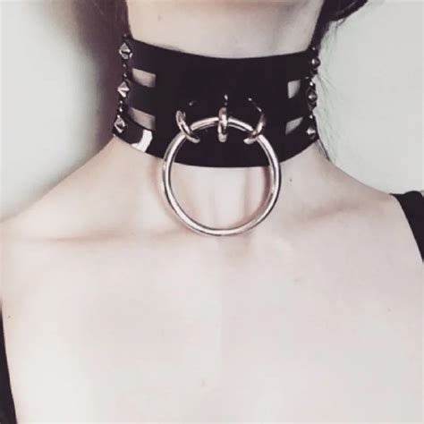 Women Fashion Harajuku Hot Sexy Punk Choker Necklace Three Row Goth Big