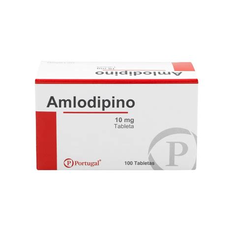 Amlodipino 10mg 100 Tabletas Boticas Pao