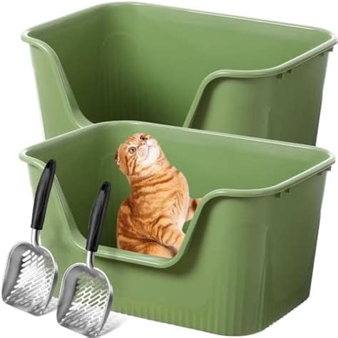 Hushee 2 Sets Extra Large Litter Boxes For Big Cats Dogs