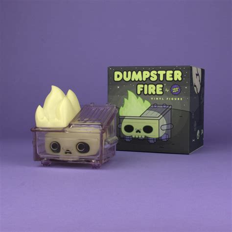 This Is Fine Dumpster Fire Vinyl Figure By Kc Green X 100 Soft