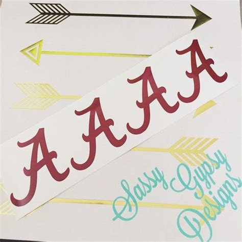 Alabama Script A Alabama University Crimson by BeautyandtheBeardFL