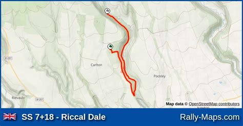 Ss 718 Riccal Dale Stage Map Cartel International Rally 1990 Brc