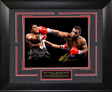 Mike Tyson vs Trevor Berbick - Spotlight with Facsimile Signature ...