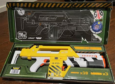 Nerf Aliens M A Pulse Rifle Replica New In Box Factory Sealed Hasbro