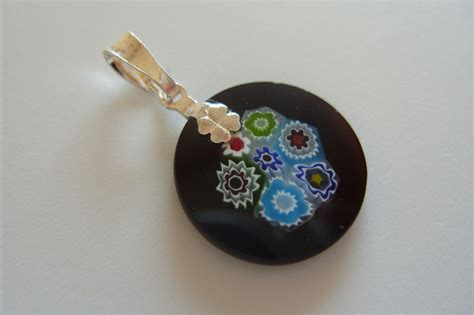 Millefiori Anh Nger Original Muranoglas Schmuck Murano Echt Silber