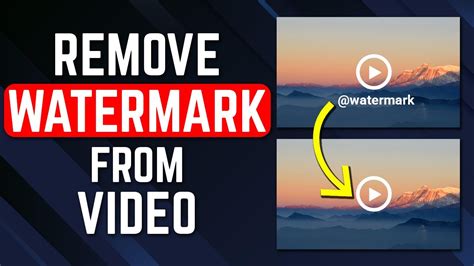 Remove Watermark From Video For Free Video Watermark Remover Youtube