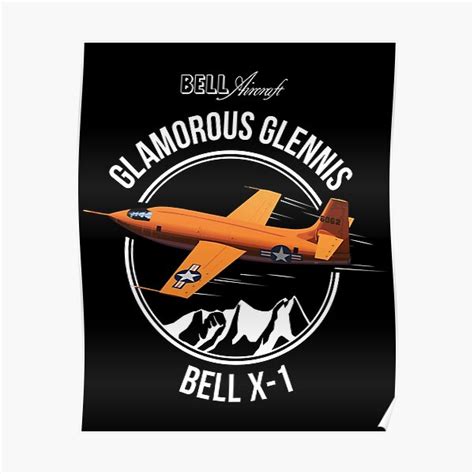 "Bell X-1 Supersonic Sound Barrier Aviation Anniversary Shirt " Poster for Sale by stearman ...