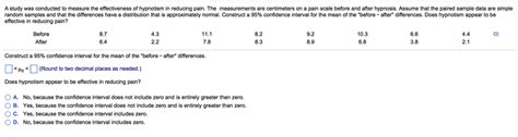 Solved A Study Was Conducted To Measure The Effectiveness Of Chegg