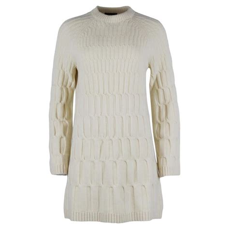 Theory Ribbed Wool And Cashmere Blend Mini Dress Small For Sale At 1stdibs