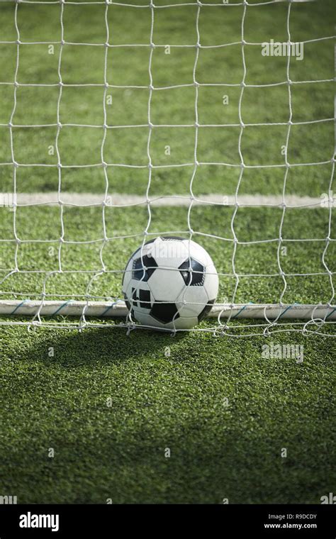 Ball Behind Net Stock Photo Alamy