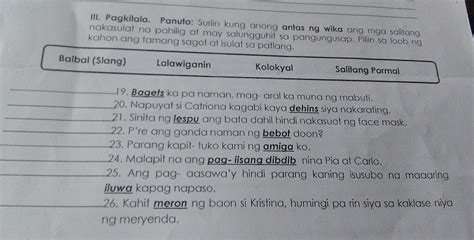 Mga Salitang Ginagamit Sa Impormal Na Komunikasyon Copy On Emaze Hot