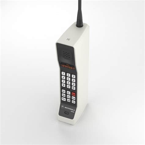 Modelo 3d Motorola Dynatac 8000x Turbosquid 1331341