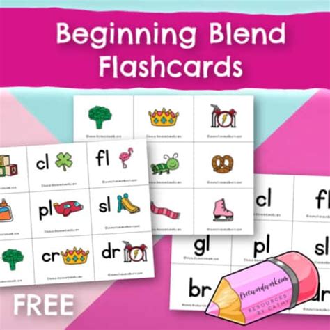 Blend Flash Cards Printable