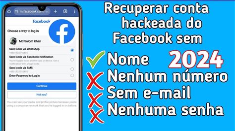 Como Recuperar Conta Do Facebook Sem E Mail E N Mero De Telefone