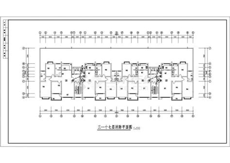 小区十八层住宅楼完整电气施工图纸居住建筑土木在线