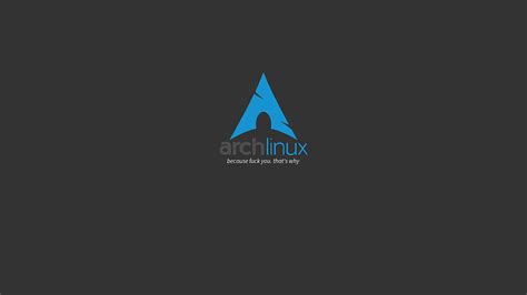 Arch Linux Logo Archlinux Linux Arch Linux Hd Wallpaper Wallpaper