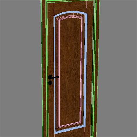 Wooden Door 3d Model