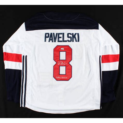 Joe Pavelski Signed Jersey Inscribed "Captain America" (Pavelski COA ...