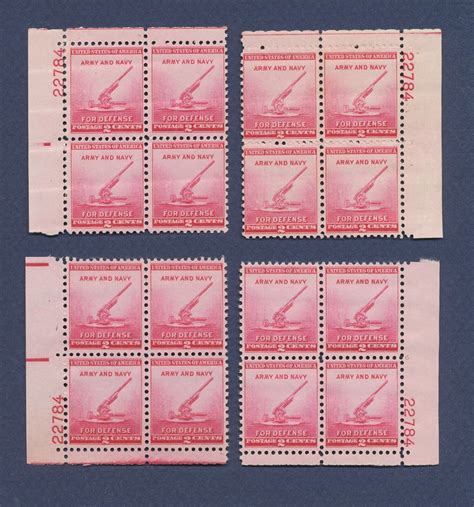 USA Scott 900 MNH Matched Plate Block Set 22784 Perf Seps For