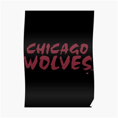 "Chicago Wolves Logo" Poster for Sale by ramosiman | Redbubble