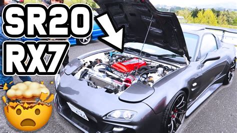 Sr Swapped Mazda Rx7 Fd 🤯 Sr All Star Meeting 2019 Youtube