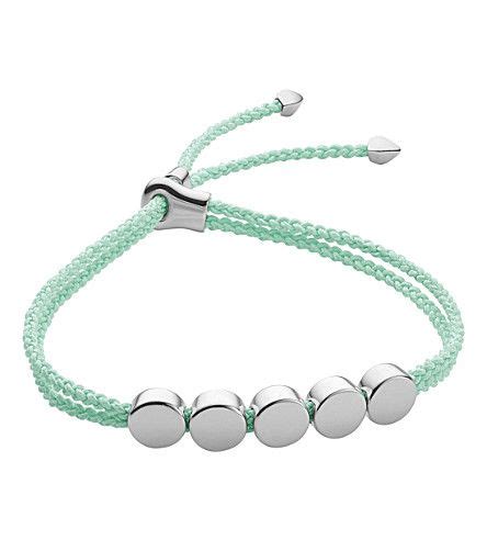 Monica Vinader Linear Bead Sterling Silver Friendship Bracelet