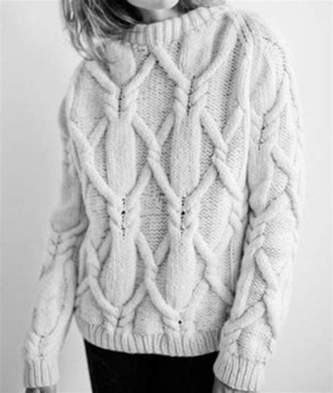 Chunky Cable Knit Sweater Cozy Handmade Sweater Warm White Etsy