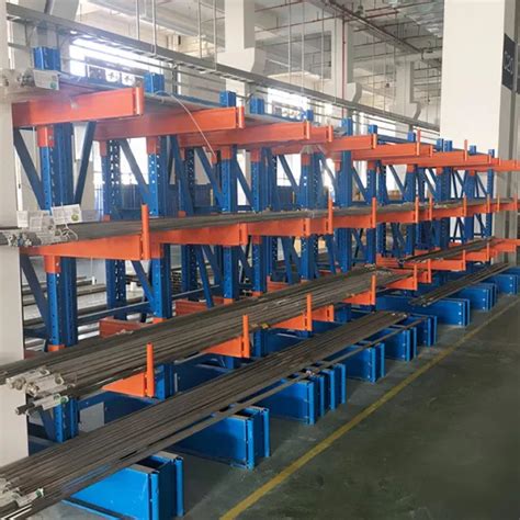 Warehouse Heavy Duty Cantilever Racking For Rebar Storage Cantilever