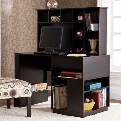 Adami Black Desk with Hutch Set - Contemporary - Desks And Hutches - by ...