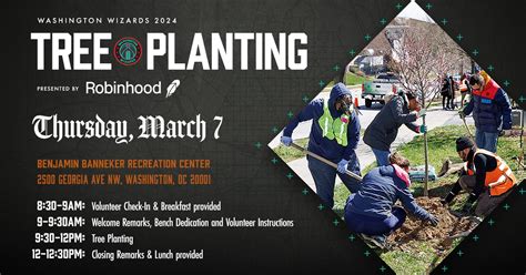 Wizards And Robinhood Partner To Hold Second Annual Tree Planting Event