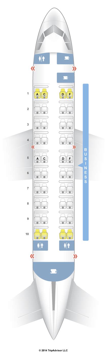 SeatGuru Seat Map Qatar Airways Airbus A319 319 Business