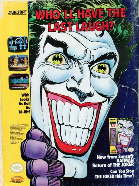 Ads From The Past 192 Batman Return Of The Joker NES